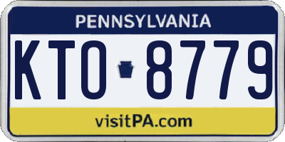 PA license plate KTO8779