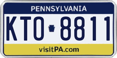 PA license plate KTO8811