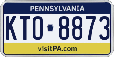 PA license plate KTO8873