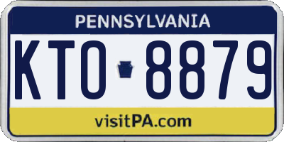PA license plate KTO8879
