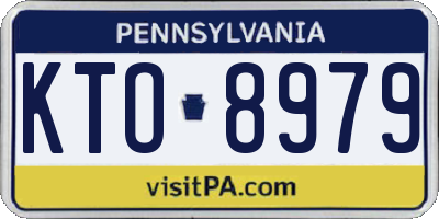 PA license plate KTO8979