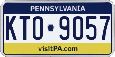 PA license plate KTO9057