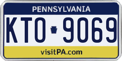 PA license plate KTO9069