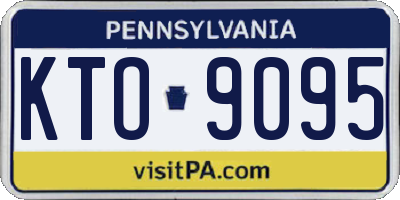 PA license plate KTO9095