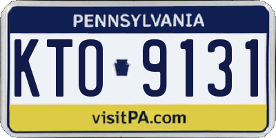 PA license plate KTO9131