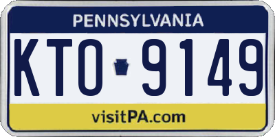 PA license plate KTO9149