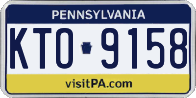 PA license plate KTO9158