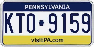 PA license plate KTO9159