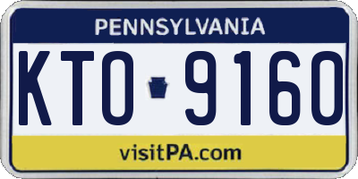 PA license plate KTO9160