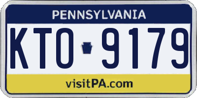 PA license plate KTO9179