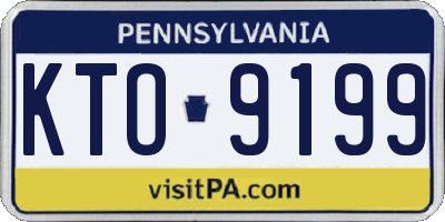 PA license plate KTO9199