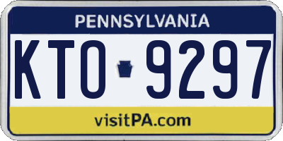 PA license plate KTO9297