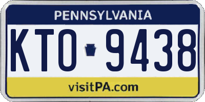 PA license plate KTO9438