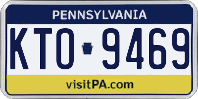 PA license plate KTO9469