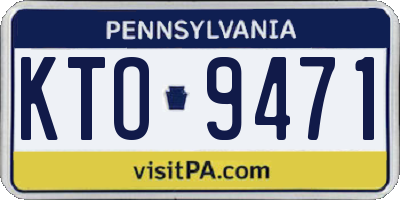 PA license plate KTO9471