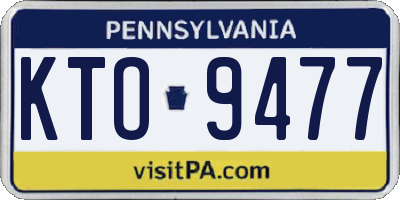 PA license plate KTO9477
