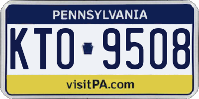 PA license plate KTO9508