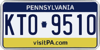 PA license plate KTO9510