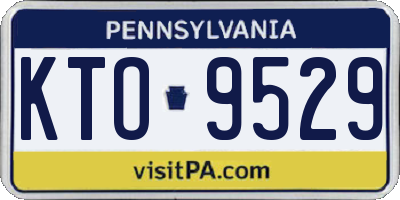 PA license plate KTO9529