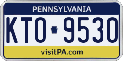 PA license plate KTO9530