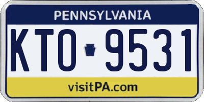 PA license plate KTO9531