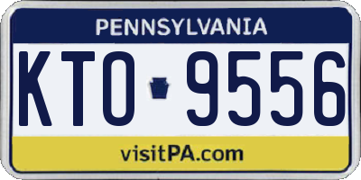 PA license plate KTO9556