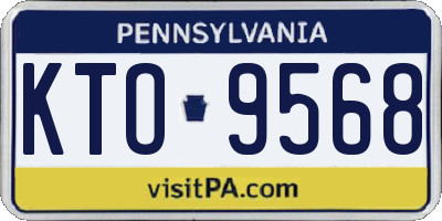 PA license plate KTO9568