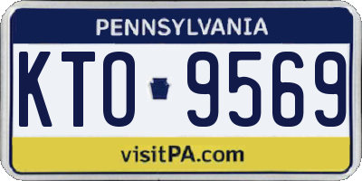 PA license plate KTO9569