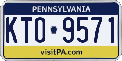 PA license plate KTO9571