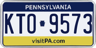PA license plate KTO9573