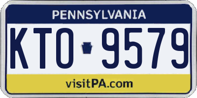 PA license plate KTO9579
