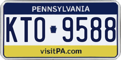 PA license plate KTO9588