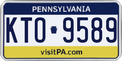 PA license plate KTO9589