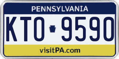 PA license plate KTO9590
