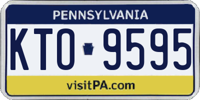 PA license plate KTO9595