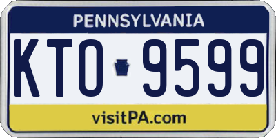 PA license plate KTO9599