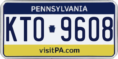 PA license plate KTO9608