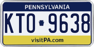 PA license plate KTO9638