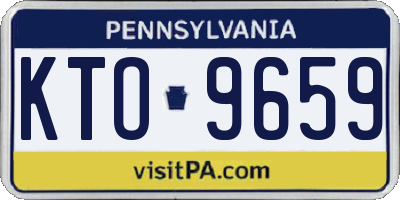 PA license plate KTO9659