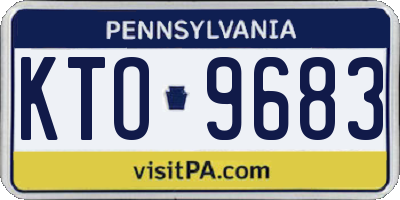 PA license plate KTO9683