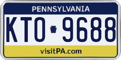 PA license plate KTO9688