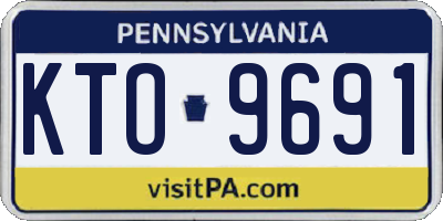 PA license plate KTO9691