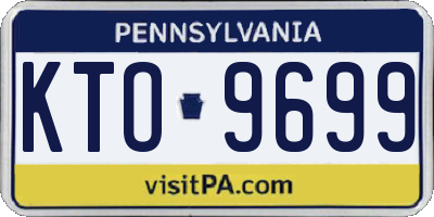 PA license plate KTO9699