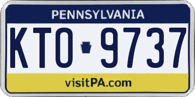 PA license plate KTO9737