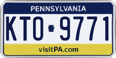 PA license plate KTO9771