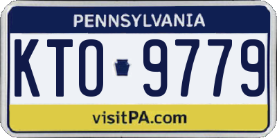PA license plate KTO9779