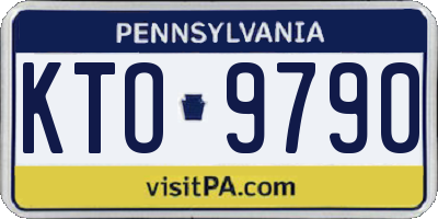 PA license plate KTO9790