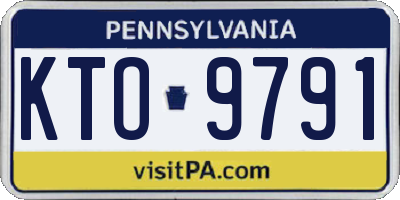 PA license plate KTO9791