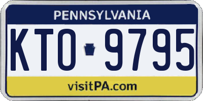 PA license plate KTO9795