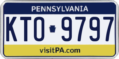 PA license plate KTO9797